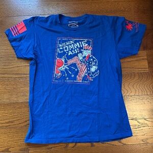 Grunt Style UNCLE SAM Kickin' Commie A**! 100% Cotton Tee